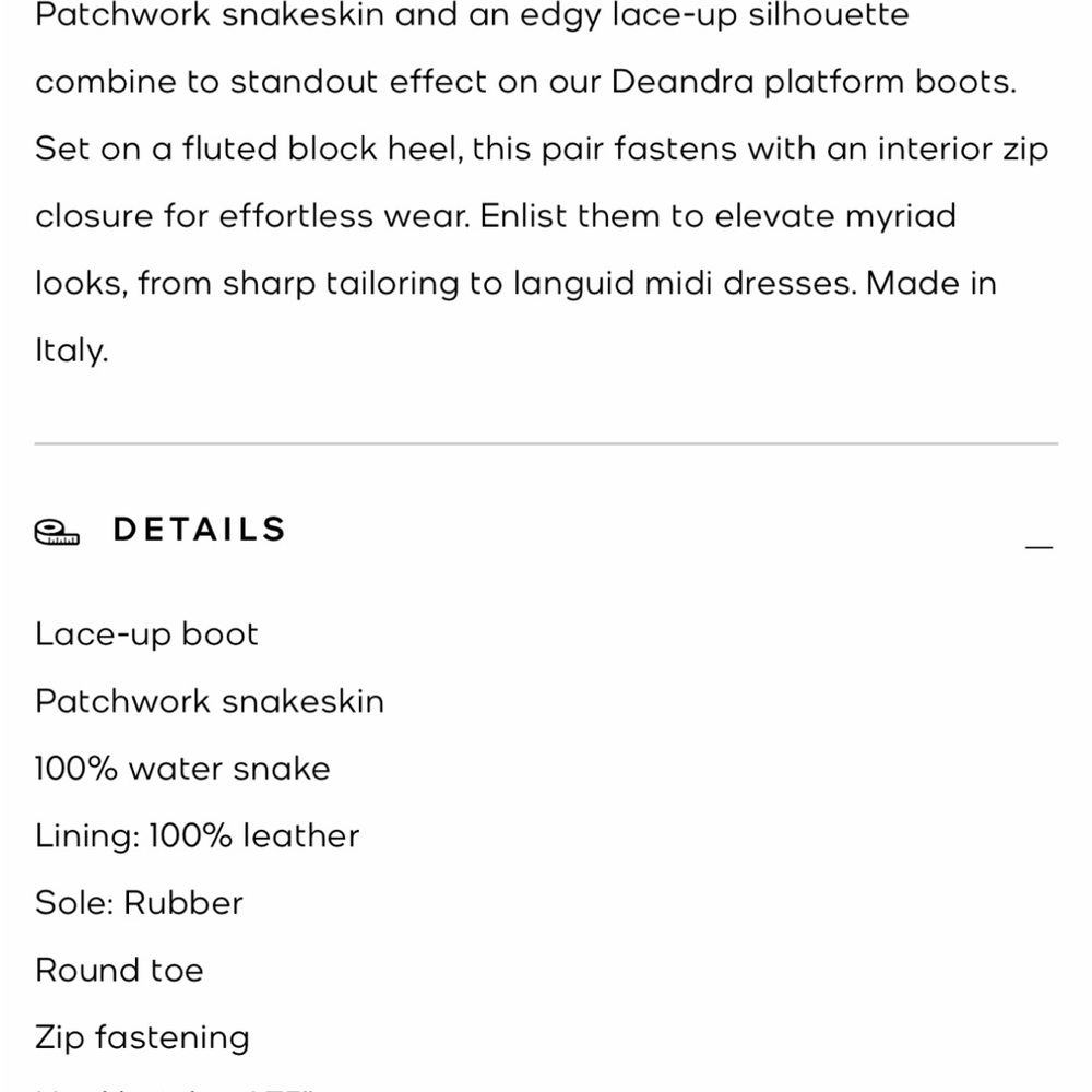 Stunning Michael Kors snakeskin patchwork boots, size 38.5 - Picture 9 of 9